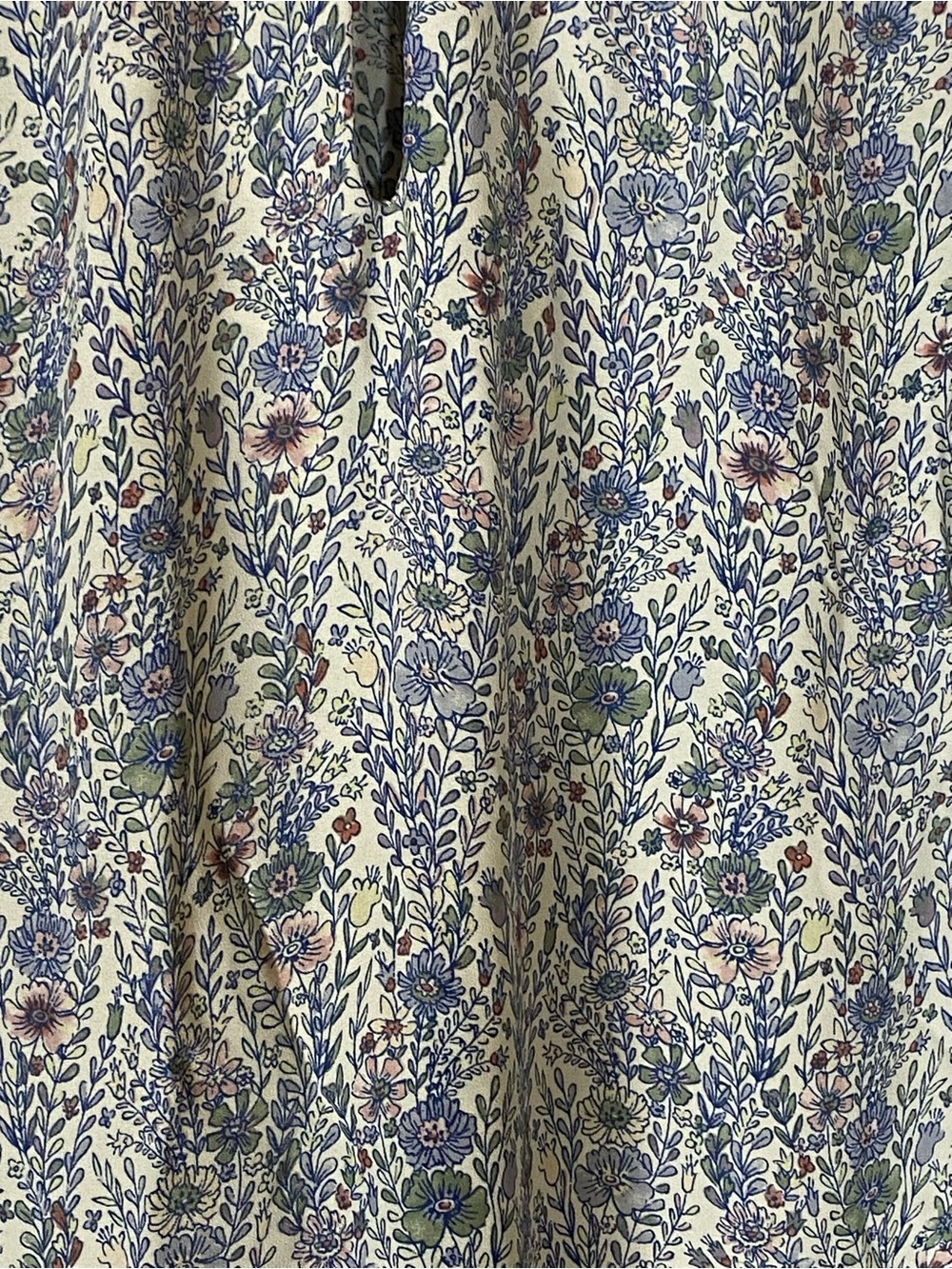 Rose + Olive Floral High Neck Tank 1X Cottagecore Boho Prairie Top - Picture 2 of 5